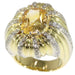 Ring 53 Yellow sapphire and diamond ring 58 Facettes 16295-0187