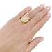 Ring 52 Cartier ring, “Baignoire”, yellow gold, diamonds. 58 Facettes 33058