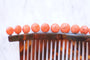 Accessoire Peigne à cheveux ancien, diadème de mariage, écaille de tortue et corail 58 Facettes