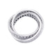 Ring 52 Cartier ring, “Trinity”, in white gold and diamonds. 58 Facettes 32405