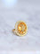 Bague Bague de cocktail ancienne citrine sur or jaune et vert 18Kt 58 Facettes