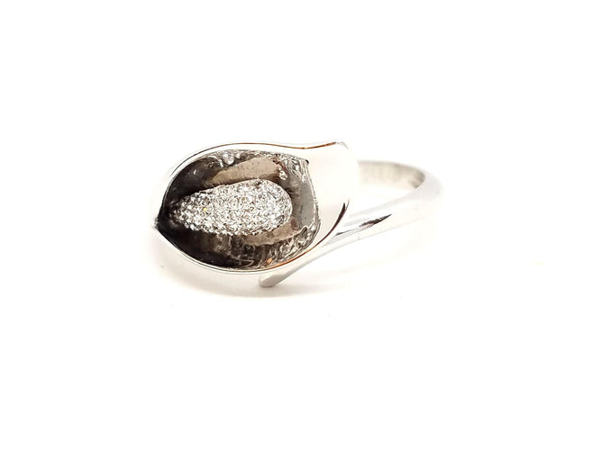 Bague 53 Bague Or blanc Diamant 58 Facettes 720132CN