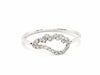 Ring 54 Angel Wing Ring White Gold Diamond 58 Facettes 579296RV