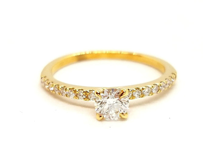 Bague 53 Bague Solitaire Or jaune Diamant 58 Facettes 578728RV