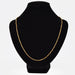 Yellow gold chain necklace with cube mesh 58 Facettes 15-195B