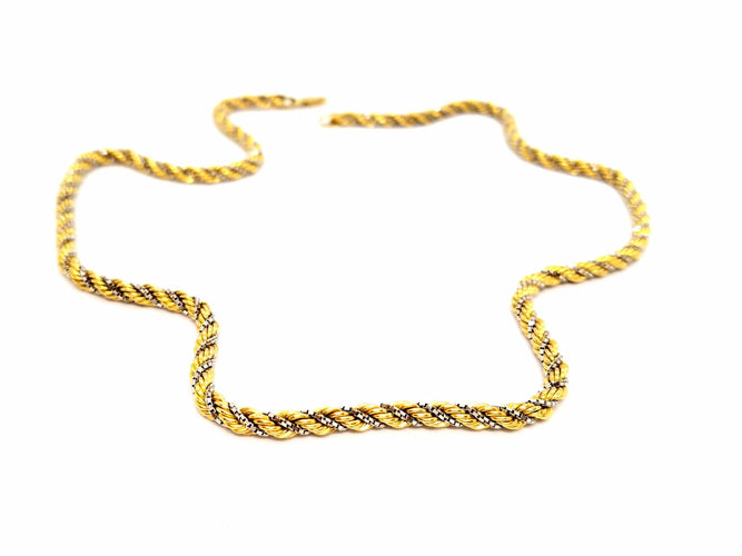 Collier Collier Maille corde Or jaune 58 Facettes 812910CD