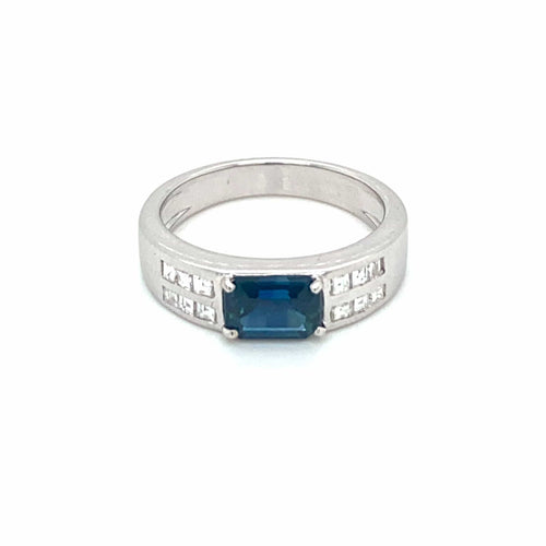 Bague 55 Bague Diamants Saphir 58 Facettes