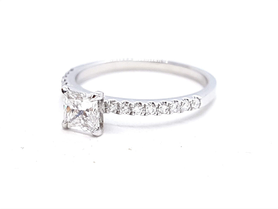 Bague 53 Bague Solitaire Or blanc Diamant 58 Facettes 578719RV