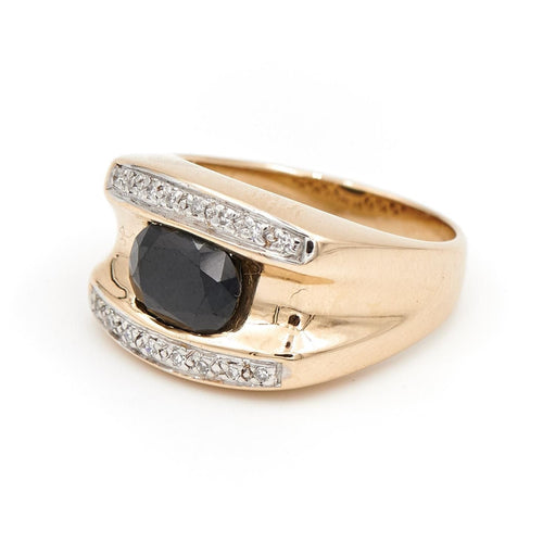 Bague 57 Bague Or jaune Saphir 58 Facettes 1589322CN