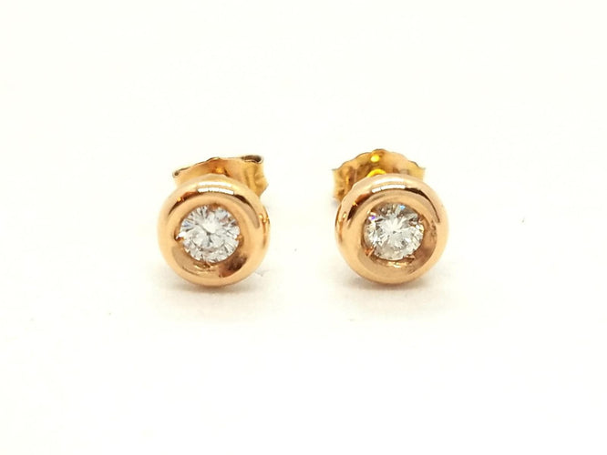Boucles d'oreilles Boucles d'oreilles Or rose Diamant 58 Facettes 579271RV