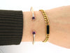 POMELLATO m'ama non m'ama bracelet bracelet 18k yellow gold amethyst diamonds 58 Facettes 257554