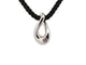 Collier collier FRED pendentif mouvemente or blanc 18k diamant cordon noir t50 58 Facettes 250364
