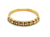 Ring 54 Half wedding ring Yellow gold Diamond 58 Facettes 1089904CD