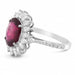 Ring White gold ring ruby ​​diamonds 58 Facettes 61200056