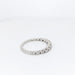 Bague Demi-alliance en or blanc et diamants 58 Facettes 21566