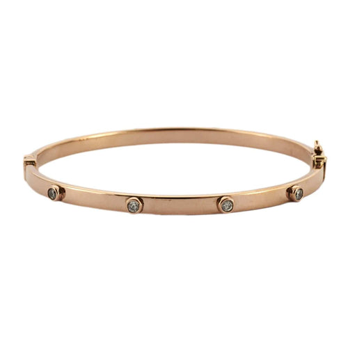 Bracelet Bracelet "VY" Or rose Zircons 58 Facettes BO/230080