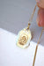 Art Deco Thinking Angel Gold Medal Pendant 58 Facettes