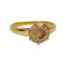 Bague 54 Solitaire or jaune, diamant brun 1,91 cts. 58 Facettes 31293