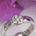 Ring 54 Modern white gold diamond ring 58 Facettes 17-001B