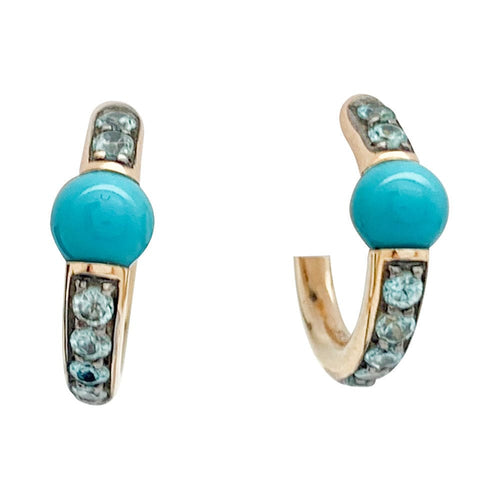 Boucles d'oreilles Boucles d'oreilles Pomellato, "M'ama non M'ama", or rose, pierres de couleurs. 58 Facettes 31996