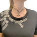 Chaumet necklace, “Anneau”, white gold and satin. 58 Facettes 31608