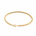 Bracelet Twisted mesh bracelet Yellow gold 58 Facettes 1856266CN