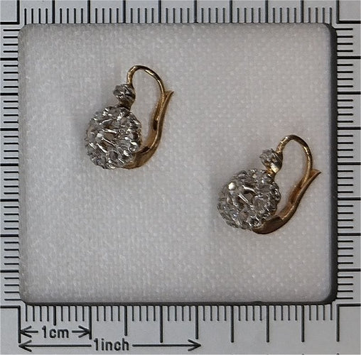 Boucles d'oreilles Boucles d’oreilles diamant Belle Epoque Art Déco vintage 58 Facettes 23240-0083
