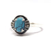 Ring 52 Vintage turquoise & silver ring 58 Facettes