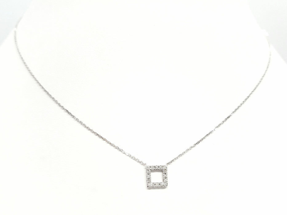 Collier Collier Or blanc Diamant 58 Facettes 579209RV