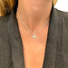 Necklace Poiray necklace, “Secret Heart”, white gold and diamonds. 58 Facettes 31130