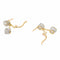 Boucles d'oreilles Boucles d'oreilles Dormeuses Or jaune Diamant 58 Facettes 2569094CN