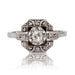 Ring 57 Old art deco diamond ring 58 Facettes 23-219