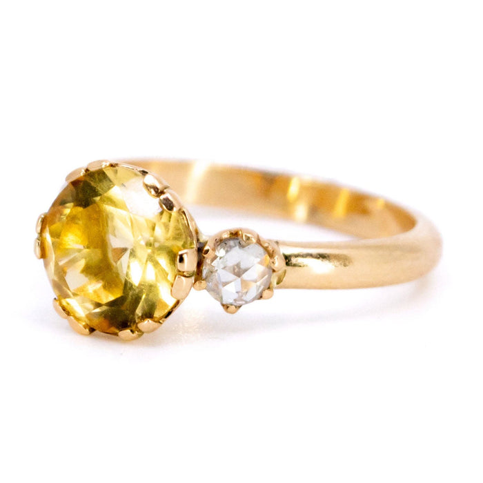 Bague 54.5 Bague citrine, diamants 58 Facettes 39F2056E6344403BAB2DAE4831F6E744