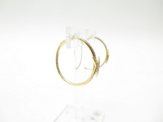 Boucles d'oreilles boucles d'oreilles MAUBOUSSIN creoles etoile divine or & diamants 58 Facettes 246154