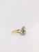 Ring 52 Art-Nouveau Ring 2 Gold Diamonds 58 Facettes J189