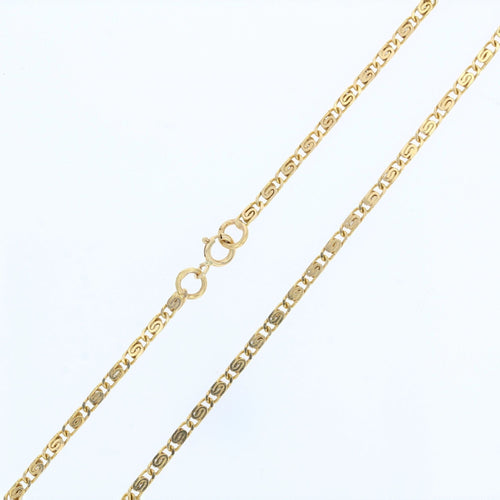 Collier Chaine or jaune maille agrafe 58 Facettes 15-196