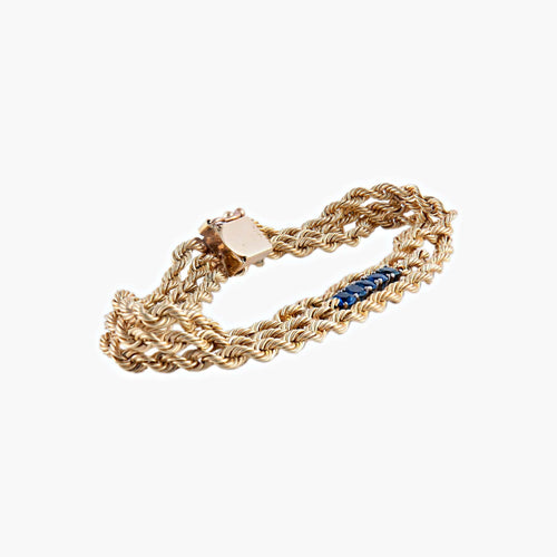 Bracelet Or Jaune BRACELET "DOLCE" OR & SAPHIRS 58 Facettes BO/220028 RIV