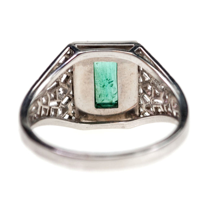 Bague 56.3 Diamond Emerald Onyx Ring 58 Facettes 4E1AB52DC0A34BB8AF034567CE1842E0