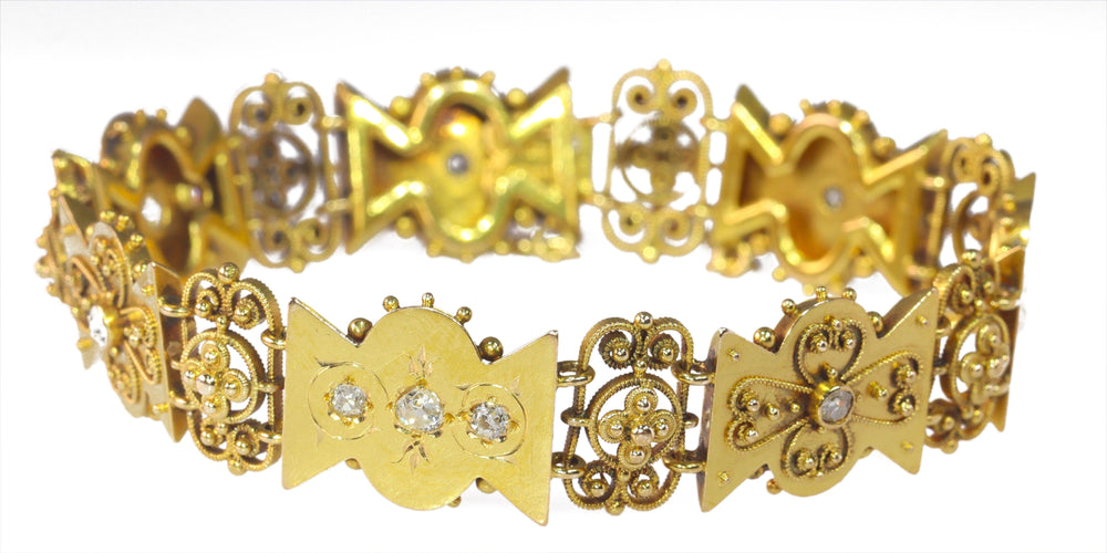 Bracelet Bracelet or, diamant 58 Facettes 23068-0296