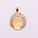 Medal of the Virgin Pendant in Yellow Gold 58 Facettes