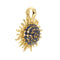 Pendentif Pendentif soleil or jaune et saphirs 58 Facettes 33075