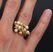 Ring 52 Pearl ring and amati gold beads 58 Facettes 21-223A