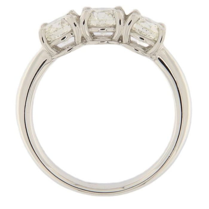 Bague 53 Bague trilogie en or blanc et diamants 58 Facettes G3301