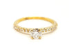 Ring 53 Solitaire Ring Yellow Gold Diamond 58 Facettes 578728RV