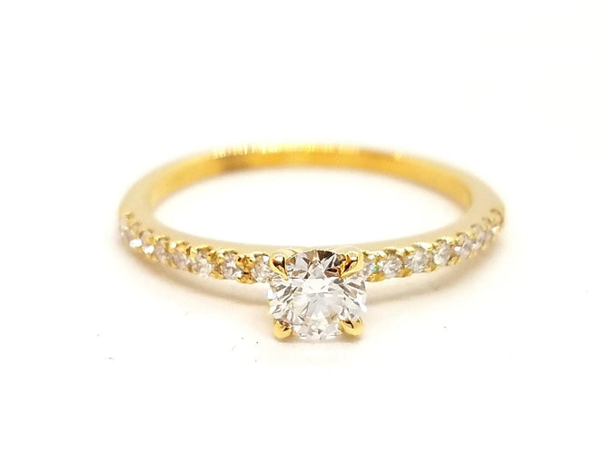 Bague 53 Bague Solitaire Or jaune Diamant 58 Facettes 578728RV