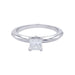 Ring 49 Tiffany&Co ring. in platinum, princess cut diamond. 58 Facettes 32376