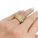 Bague Bague en or jaune, diamants. 58 Facettes