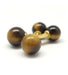 Yellow / 750‰ Gold Cufflinks Gold And Tiger Eye Cufflinks 58 Facettes 120431R