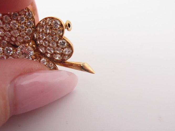 RARE ET ANCIEN Bijou - Broche : TORTUE Dorée avec 20 pierres - N RARE ET ANCIEN Bijou - Broche : TORTUE Dorée avec 20 pierres - N