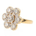 Ring 54 Flower Ring Yellow Gold Diamond 58 Facettes 1991999CN